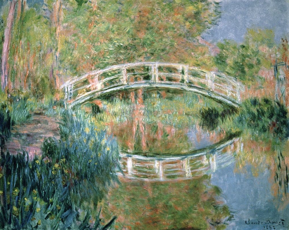 Giverny garden with Japanese bridge