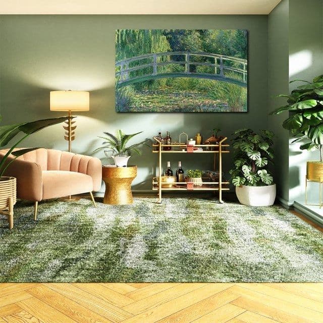 Elegant interior featuring Monet-inspired décor elements