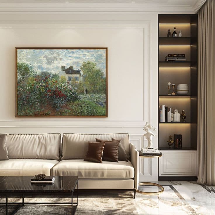 Dining room featuring Monet's Water Lilies
