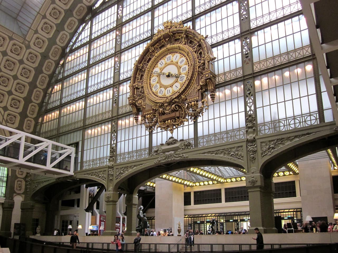 Interior of Musée d'Orsay with the famous clock